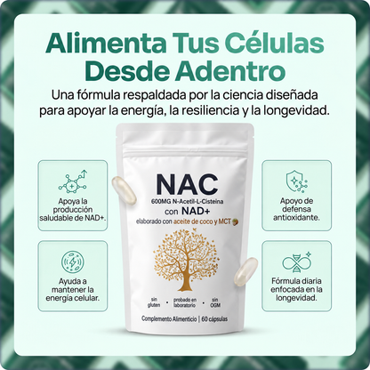 NAC600 & NAD+ Complejo Diario